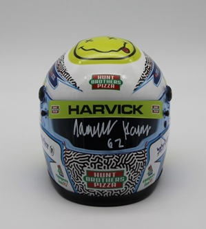 Keelan Harvick Autographed 2023 European kart MINI Replica Helmet Kevin Harvick, Helmet, NASCAR, BrandArt, Mini Helmet, Replica Helmet