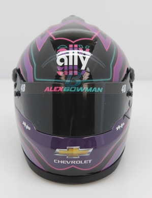Alex Bowman 2021 Ally MINI Replica Helmet Alex Bowman, Helmet, NASCAR, BrandArt, Mini Helmet, Replica Helmet