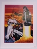 Autographed Dale Earnhardt "Man on a Mission" 1997 Sam Bass 27" x 21" Print Sam Bass, Intimidator, Earnhardt Sr., 1987, Monster Energy Cup Series, Winston Cup,Poster, The Count of Monte Carlo, Chanpion, Ralph