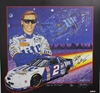 Autographed Rusty Wallace 1997  " Lite Up The Night " Numbered Sam Bass Print 26" X 25" w/ COA Autographed Rusty Wallace 1997  " Lite Up The Night " Numbered Sam Bass Print 26" X 25" w/ COA