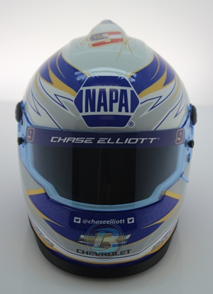 Chase Elliott 2020 NAPA Gold MINI Replica Helmet Chase Elliott, Helmet, NASCAR, BrandArt, Mini Helmet, Replica Helmet
