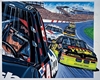 Dale Earnhardt and Kyle Petty 1993 "Eye Of The Storm" Sam Bass Poster 23" X 24" Sam Bas Poster