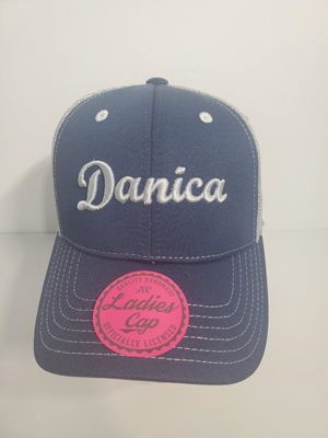 Danica Patrick Ladies Vintage Grey Mesh Trucker Hat Hat, Licensed, NASCAR Cup Series