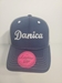 Danica Patrick Ladies Vintage Grey Mesh Trucker Hat - C10-C10-B7910-MO