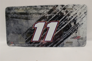 Denny Hamlin #11 No Sponsor Burnout License Plate Denny Hamlin,Burnout,License Plate,R and R Imports,R&R