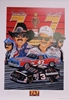 Double Autographed Dale Earnhardt & Richard Petty "7&7" Original 1995 Sam Bass 30" X 22" Print Richard Petty, Sam Bass, Intimidator, Earnhardt Sr., 1987, Monster Energy Cup Series, Winston Cup,Poster, The Count of Monte Carlo, Chanpion, Ralph