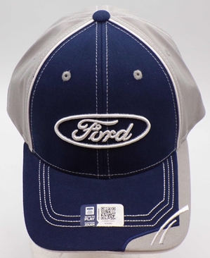 Ford Blue & Gray 100% Cotton Adult Hat Hat, Licensed