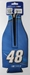 Jimmie Johnson # 48 Grey and Blue Bottle Koozie - C48-BC-N-JJ-MO