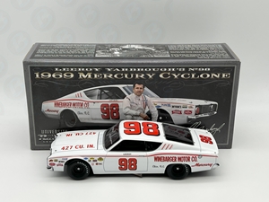 LeeRoy Yarbrough Autographed by Junior Johnson #98 Winebarger Motor Co. 1969 Mercury Cyclone 1:24 University of Racing Nascar Diecast LeeRoy Yarbrough nascar diecast, diecast collectibles, nascar collectibles, nascar apparel, diecast cars, die-cast, racing collectibles, nascar die cast, lionel nascar, lionel diecast, action diecast, university of racing diecast, nhra diecast, nhra die cast, racing collectibles, historical diecast, nascar hat, nascar jacket, nascar shirt,historical racing die cast