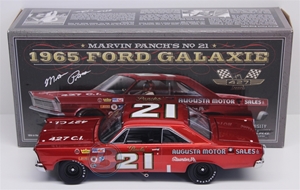 Marvin Panch Autographed #21 Augusta Motor Sales Inc. 1965 Ford Galaxie 1:24 University of Racing Nascar Diecast A.J. Foyt nascar diecast, diecast collectibles, nascar collectibles, nascar apparel, diecast cars, die-cast, racing collectibles, nascar die cast, lionel nascar, lionel diecast, action diecast, university of racing diecast, nhra diecast, nhra die cast, racing collectibles, historical diecast, nascar hat, nascar jacket, nascar shirt,historical racing die cast