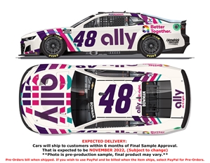 *Preorder* Alex Bowman 2022 Ally Better Together 1:24 Elite Nascar Diecast Alex Bowman, Nascar Diecast, 2022 Nascar Diecast, 1:24 Scale Diecast, pre order diecast, Elite