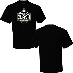 *Preorder* Busch Light Clash at the Coliseum Adult 1-Spot Logo Tee Busch Light Clash at the Coliseum, Los Angeles, Tee, NASCAR