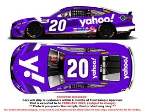 *Preorder* Christopher Bell 2022 Yahoo! 1:24 Color Chrome Nascar Diecast Christopher Bell, Nascar Diecast, 2022 Nascar Diecast, 1:24 Scale Diecast