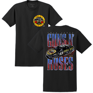 Erik Jones 2023 Guns N Roses 2-Spot Black Tee Erik Jones, apparel, Legacy Motor Club