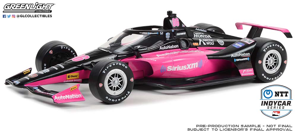 *Preorder* Helio Castroneves #06 2023 Sirius XM / AutoNation / Meyer Shank Racing - NTT IndyCar Series 1:18 Scale IndyCar Diecast Helio Castroneves, 2023,1:18, diecast, greenlight, indy