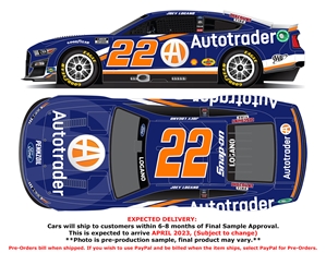 *Preorder* Joey Logano 2023 AutoTrader 1:24 Color Chrome Nascar Diecast Joey Logano, Nascar Diecast, 2023 Nascar Diecast, 1:24 Scale Diecast