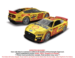 *Preorder* Joey Logano 2023 Shell-Pennzoil 1:24 Color Chrome Nascar Diecast Joey Logano, Nascar Diecast, 2023 Nascar Diecast, 1:24 Scale Diecast