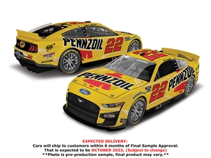 *Preorder* Joey Logano Autographed 2022 Pennzoil 1:24 Nascar Diecast Joey Logano, Nascar Diecast, 2022 Nascar Diecast, 1:24 Scale Diecast