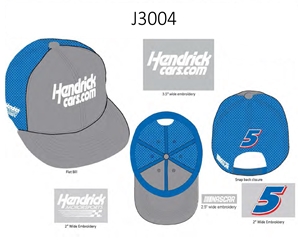 *Preorder* Kyle Larson 2022 HendrickCars.com Flat Bill Hat - Adult OSFM Kyle Larson, HendrickCars.com, 2022, NASCAR Cup Series