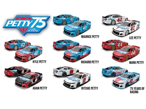 *Preorder* Petty Family 75 Years of Racing Commemorative 1:64 Nascar Diecast 8 Car Set Petty Family, Nascar Diecast, 2024 Nascar Diecast, 1:24 Scale Diecast