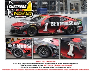 *Preorder* Ross Chastain 2022 Moose Fraternity Checkers or Wreckers Martinsville 10/30 1:24 Elite Nascar Diecast Ross Chastain, Race Win, Nascar Diecast, 2022 Nascar Diecast, 1:24 Scale Diecast, pre order diecast, Elite
