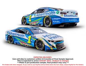 *Preorder* Ross Chastain 2023 AdventHealth 1:24 Nascar Diecast - FOIL NUMBER DIECAST Ross Chastain, Nascar Diecast, 2023 Nascar Diecast, 1:24 Scale Diecast