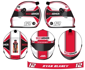 *Preorder* Ryan Blaney 2020 Body Armor Full Size Replica Helmet Ryan Blaney, Helmet, NASCAR, BrandArt, Full Size Helmet, Replica Helmet
