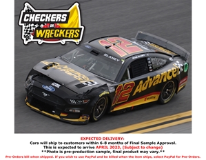 *Preorder* Ryan Blaney 2022 Advance Auto Parts Daytona 8/28 Checkers or Wreckers 1:24 Nascar Diecast - FOIL NUMBER CAR Ryan Blaney, Race Win, Nascar Diecast, 2022 Nascar Diecast, 1:24 Scale Diecast
