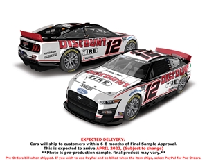 *Preorder* Ryan Blaney 2023 Discount Tire 1:24 Color Chrome Nascar Diecast Ryan Blaney, Nascar Diecast, 2023 Nascar Diecast, 1:24 Scale Diecast