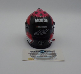 Ross Chastain Autographed 2022 Moose Fraternity MINI Replica Helmet Ross Chastain, Helmet, NASCAR, BrandArt, Mini Helmet, Replica Helmet, autographed