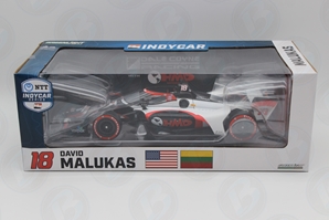 David Malukas #18 2023 HMD Trucking / Dale Coyne Racing with HMD Motorsports - NTT IndyCar Series 1:18 Scale IndyCar Diecast (Road Course Configuration) David Malukas, 2023,1:18, diecast, greenlight, indy